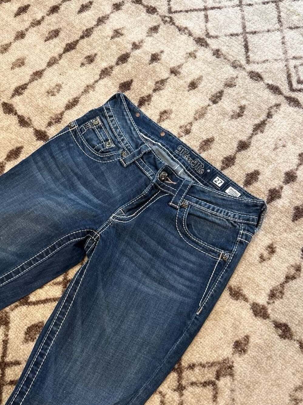Miss Me JP5694S2 Skinny Jeans Size 27 Embroidered Pockets